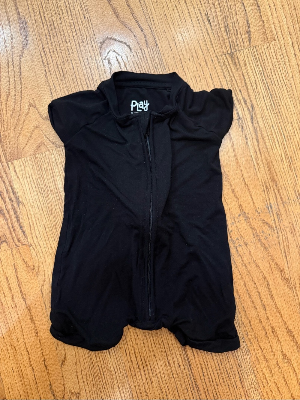 Little sleepies Black Zippered Kids One-Piece
